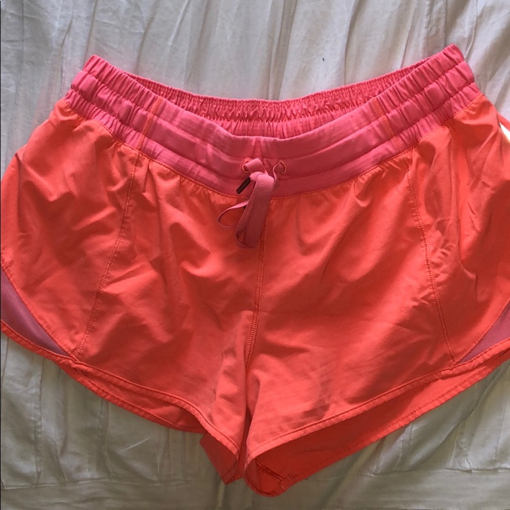 Lulu lemon neon pink/orange surfer short